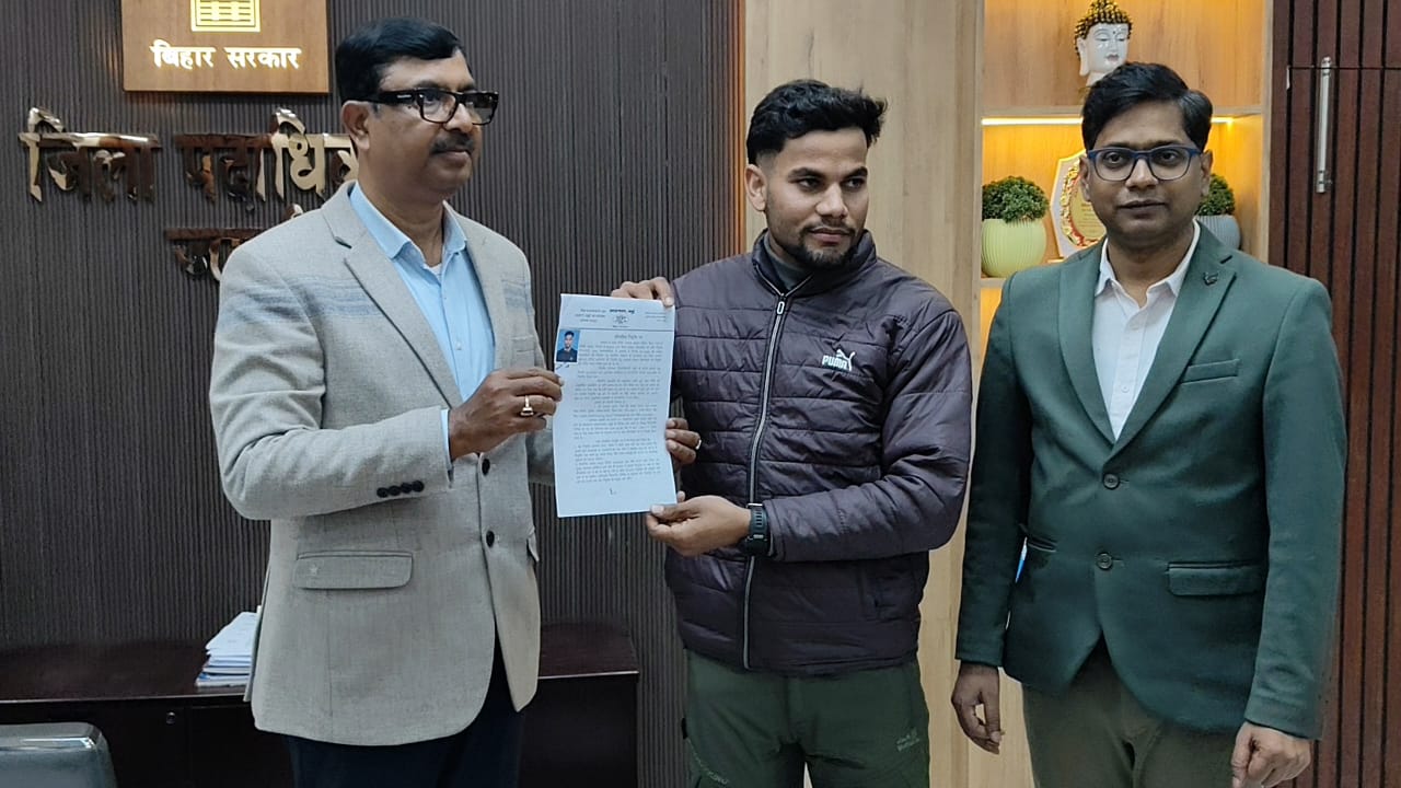 उत्कृष्ट खिलाड़ी को मिला सरकारी नियुक्ति पत्र